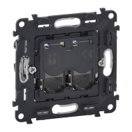 Информационная розетка RJ45 двойная Legrand Valena Мех In Matic Life 5 кат UTP 753041