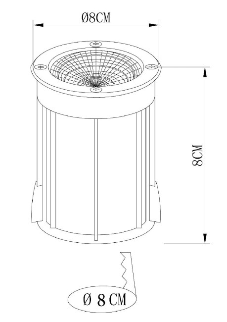 Ландшафтный светильник Arte Lamp Piazza A6205IN-1SS Ландшафтный светильник Arte Lamp Piazza A6205IN-1SS
