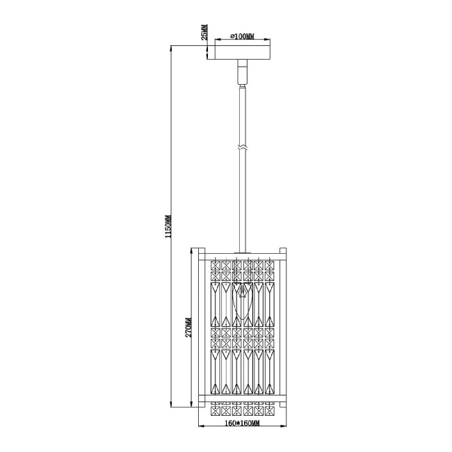 Подвесной светильник Escada Flood 2103/1S Chrome Подвесной светильник Escada Flood 2103/1S Chrome