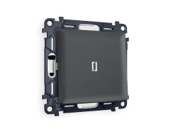 Комплект механизма 1-кл проходного выключателя с подсветкой Ambrella Volt Alfa MA902035