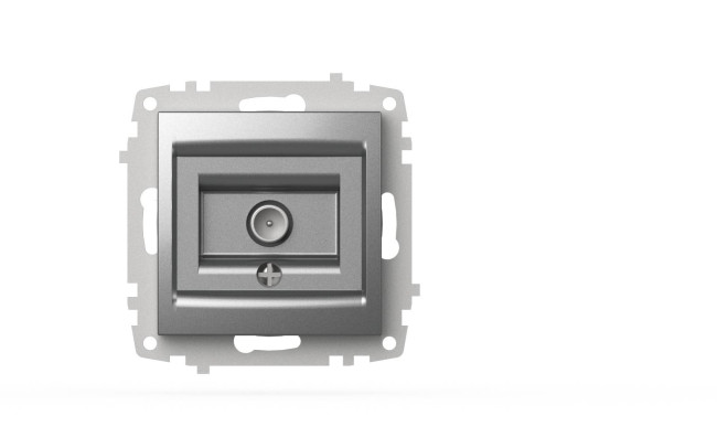 Розетка для TV с экраном (концевая) ELBI Zena Vega 609-011000-273 Розетка для TV с экраном (концевая) ELBI Zena Vega 609-011000-273