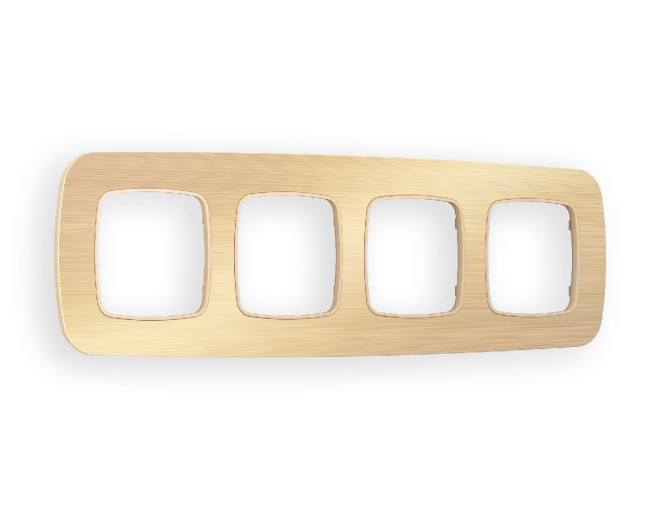 Рамка четырехместная Ambrella Volt Radian OF580304 Рамка четырехместная Ambrella Volt Radian OF580304