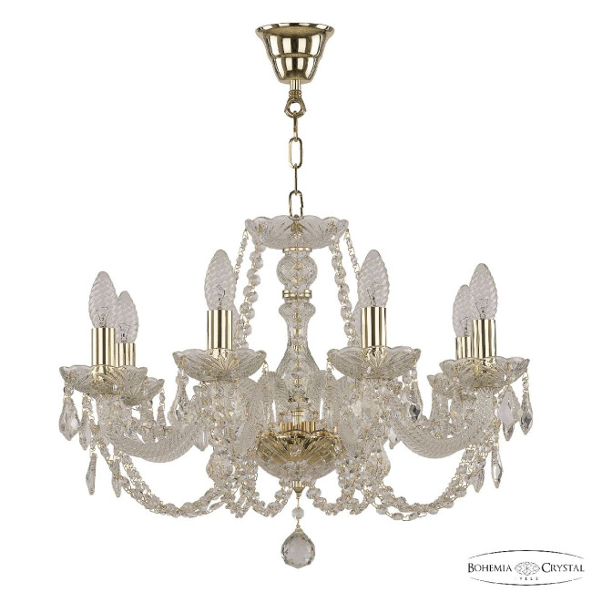 Подвесная люстра Bohemia Ivele Crystal 101/8/195 G Leafs