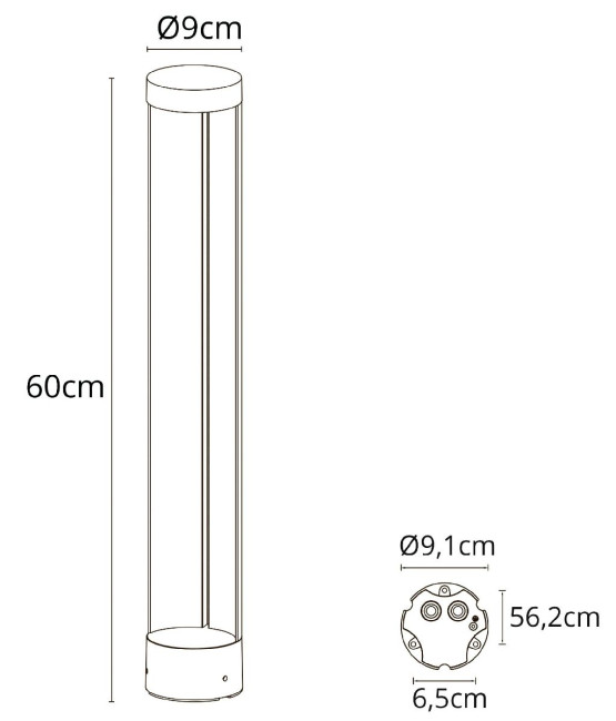 Ландшафтный светильник Arte Lamp New York A1660PA-1BK