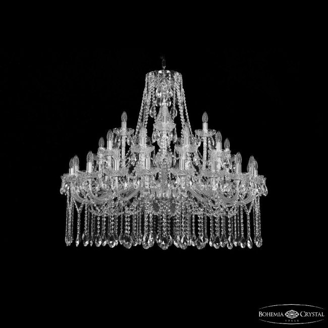 Подвесная люстра Bohemia Ivele Crystal 1413/20+10+5/400 Ni Подвесная люстра Bohemia Ivele Crystal 1413/20+10+5/400 Ni