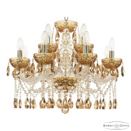 Подвесная люстра Bohemia Ivele Crystal 5413/8+4/200 G Amber/M-1F K777 Подвесная люстра Bohemia Ivele Crystal 5413/8+4/200 G Amber/M-1F K777