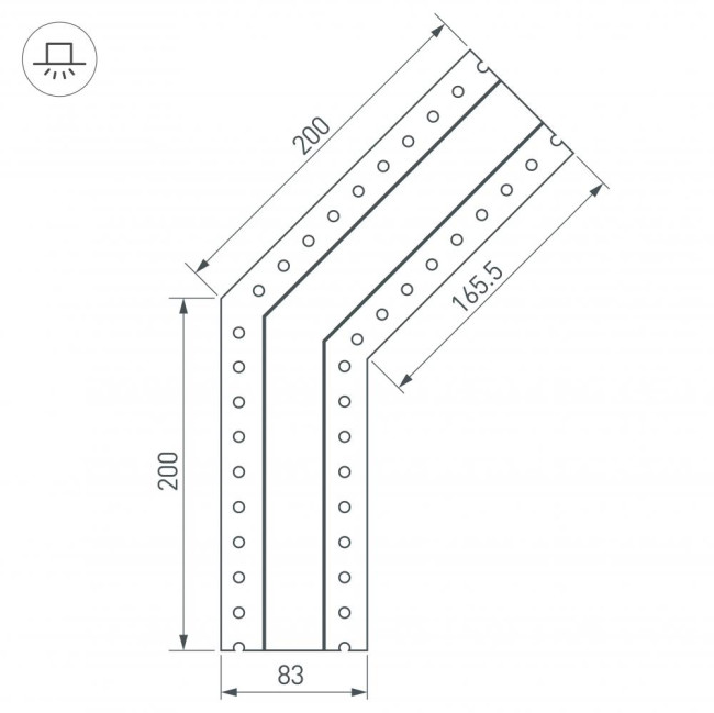 Соединитель профиля Arlight 030093 Соединитель профиля Arlight 030093