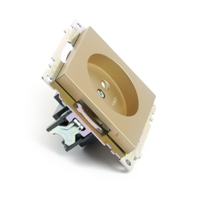 Розетка 1-местная б/з с защитной шторкой Stekker Катрин GLS10-7109-08 49223 Розетка 1-местная б/з с защитной шторкой Stekker Катрин GLS10-7109-08 49223