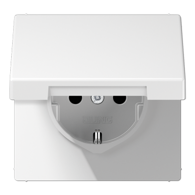 Розетка 2K+З с крышкой Jung LS1521KLWW Розетка 2K+З с крышкой Jung LS1521KLWW