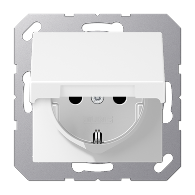 Розетка штепсельная Schuko Jung A1520BFKIKLWWM Розетка штепсельная Schuko Jung A1520BFKIKLWWM