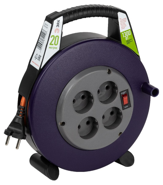 Удлинитель силовой Эра BPx-4-2x0,75-20m Б0052924 Удлинитель силовой Эра BPx-4-2x0,75-20m Б0052924