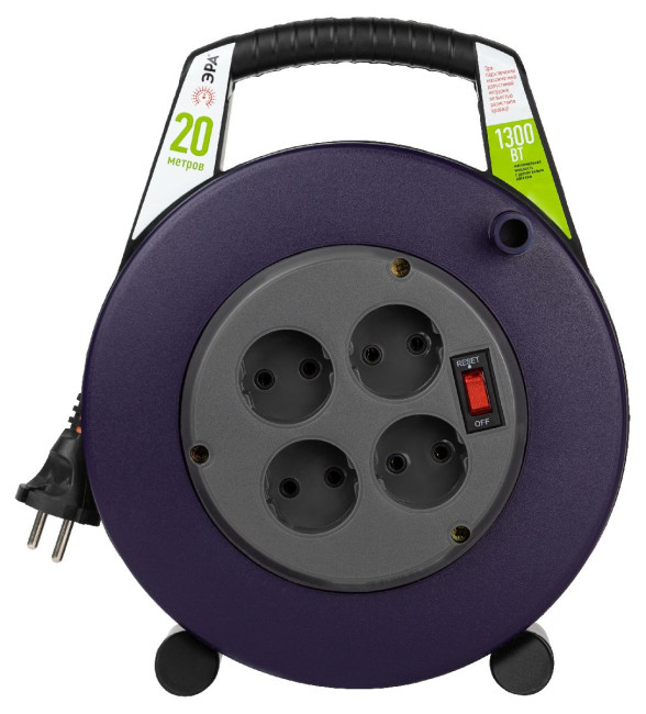 Удлинитель силовой Эра BPx-4-2x0,75-20m Б0052924 Удлинитель силовой Эра BPx-4-2x0,75-20m Б0052924