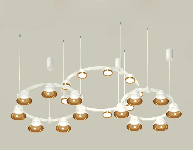 Комплект подвесного светильника Ambrella Light Techno Ring XR92082000 (A9208x3, C9241, C9236, C9236, N8144, N8124)