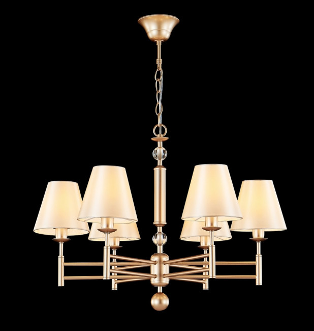Подвесная люстра Crystal Lux FLAVIO SP6 GOLD Подвесная люстра Crystal Lux FLAVIO SP6 GOLD
