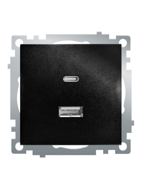 Розетка 2-местная USB + type C Stekker Катрин GLS10-7116-05 50055 Розетка 2-местная USB + type C Stekker Катрин GLS10-7116-05 50055