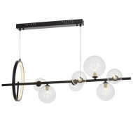 Подвесная люстра Lumina Deco LDP 7033-7 BK+CL