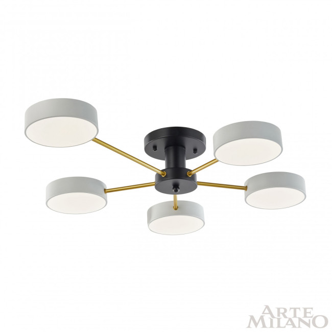 Потолочная люстра Arte Milano Ferrara 252006/5 Bk/Wh Потолочная люстра Arte Milano Ferrara 252006/5 Bk/Wh