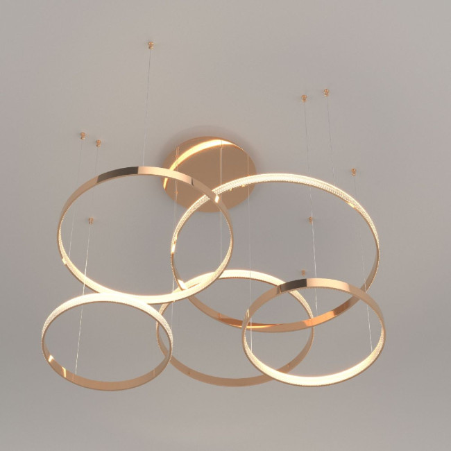 Подвесная люстра Eurosvet Posh 90175/5 медный a045415 Подвесная люстра Eurosvet Posh 90175/5 медный a045415