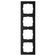 Рамка Jasmart G-Classic 4-постовая черный матовый (soft touch) поликарбонат G1004PB