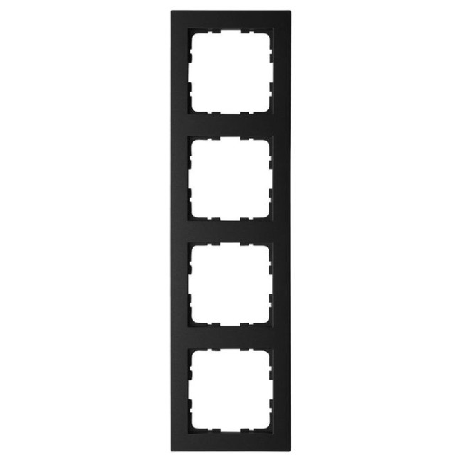 Рамка Jasmart G-Classic 4-постовая черный матовый (soft touch) поликарбонат G1004PB Рамка Jasmart G-Classic 4-постовая черный матовый (soft touch) поликарбонат G1004PB