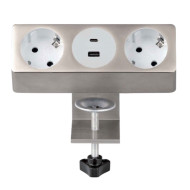 Блок розеток 10A (2 секции, USB и Type C) Mebax 00-00002739