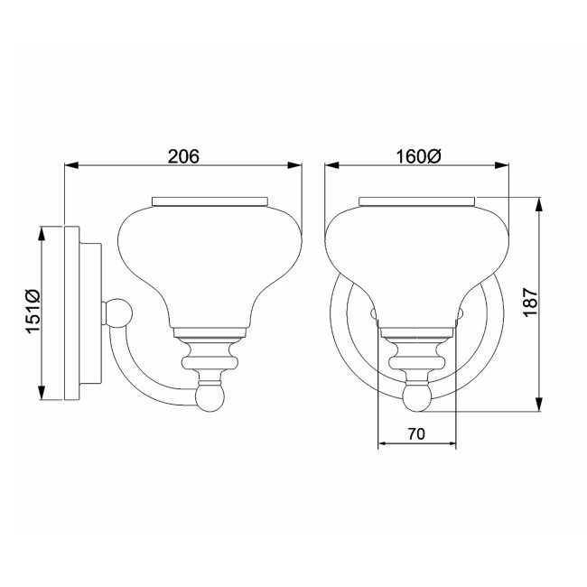 Бра Hinkley HK-AINSLEY1-BATH-BB Бра Hinkley HK-AINSLEY1-BATH-BB
