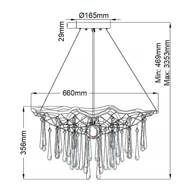 Подвесная люстра Hinkley Laguna (hk) QN-LAGUNA-4P