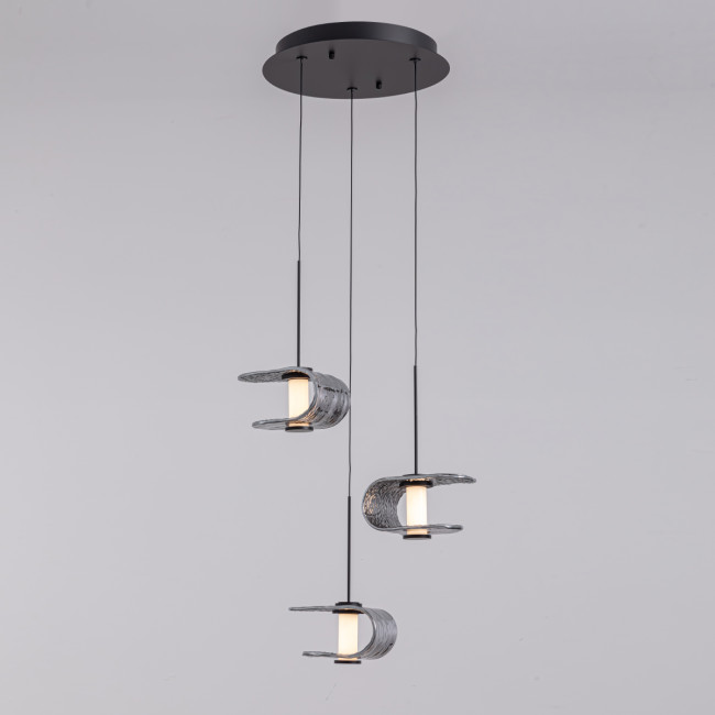 Подвесной светильник MD24020901-3A black/smoky Подвесной светильник MD24020901-3A black/smoky