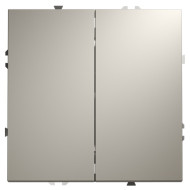 Проходной переключатель двухклавишный Voltum S70 VLS020303 (кашемир)