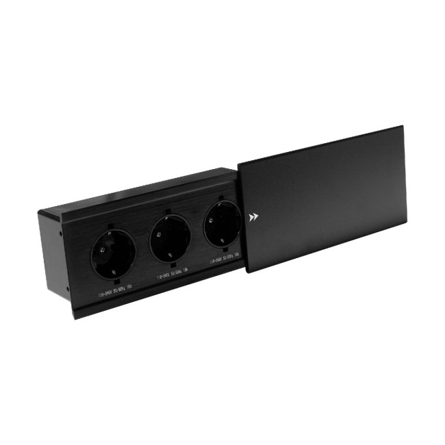 Блок розеток JX (Slide Top) (3 секции с кабелем питания) Mebax 00-00002887 Блок розеток JX (Slide Top) (3 секции с кабелем питания) Mebax 00-00002887