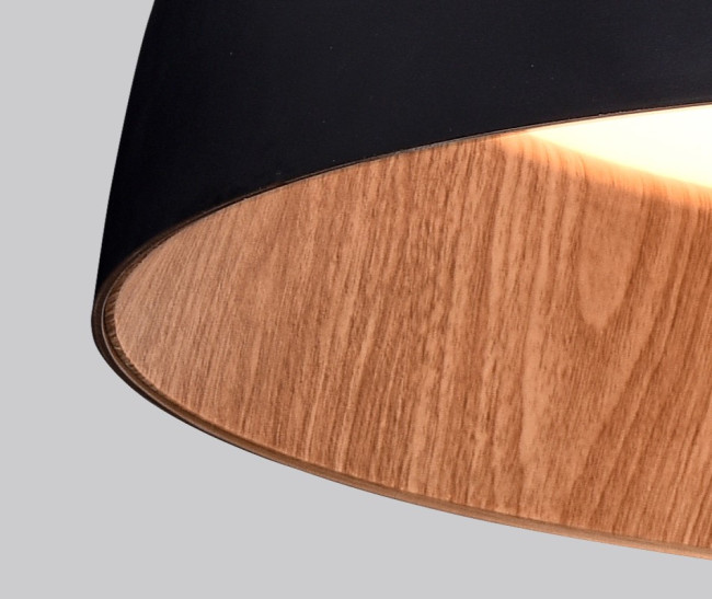 Потолочный светильник Delight Collection C0207-600A Black and Wood Потолочный светильник Delight Collection C0207-600A Black and Wood