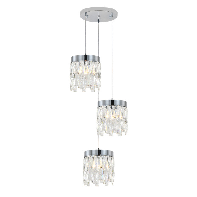 Подвесной светильник Indigo Anna 12029/3P Chrome V000497 Подвесной светильник Indigo Anna 12029/3P Chrome V000497
