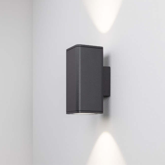 Уличный настенный светильник Arlight LGD-EVO-WALL-TWIN-S100x100-2x12W Day4000 (GR, 44 deg, 230V) 046194 Уличный настенный светильник Arlight LGD-EVO-WALL-TWIN-S100x100-2x12W Day4000 (GR, 44 deg, 230V) 046194