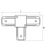 Коннектор T-образный Lightstar Barra 502137 Коннектор T-образный Lightstar Barra 502137