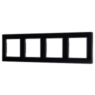Рамка четырехместная Arlight FRM-GLARE-GS-4-BK 043803 Рамка четырехместная Arlight FRM-GLARE-GS-4-BK 043803