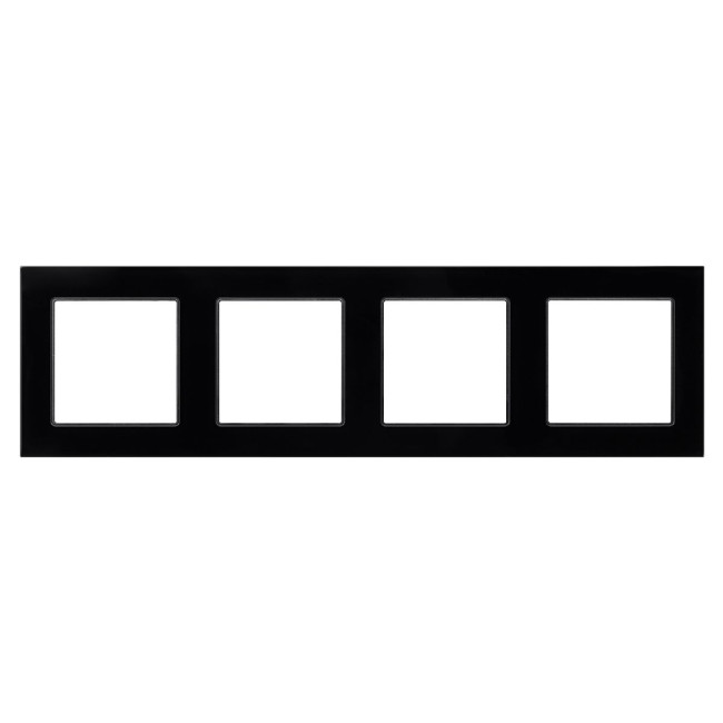 Рамка четырехместная Arlight FRM-GLARE-GS-4-BK 043803