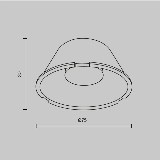 Линза для трекового светильника Maytoni Technical Focus Led LensD75-60 Линза для трекового светильника Maytoni Technical Focus Led LensD75-60