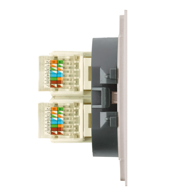 Розетка компьютерная 2-местная RJ-45 (механизм) Stekker Мия RST00-3111-08 50481 Розетка компьютерная 2-местная RJ-45 (механизм) Stekker Мия RST00-3111-08 50481