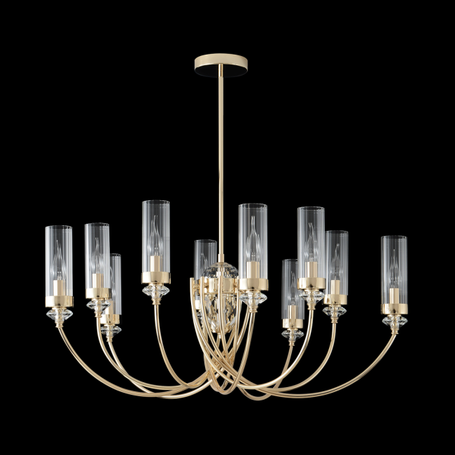 Люстра на штанге Crystal Lux SECRET SP10 GOLD