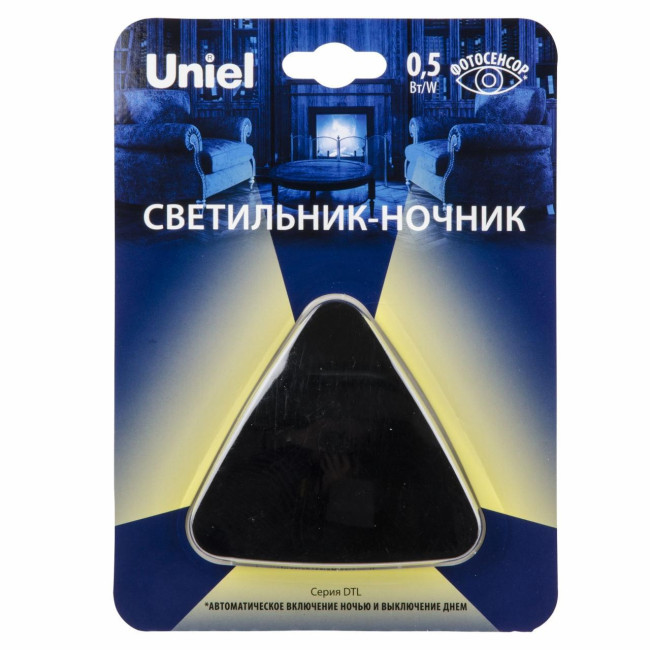 Светильник-ночник Uniel DTL-320 Треугольник/Black/Sensor UL-00007224 Светильник-ночник Uniel DTL-320 Треугольник/Black/Sensor UL-00007224
