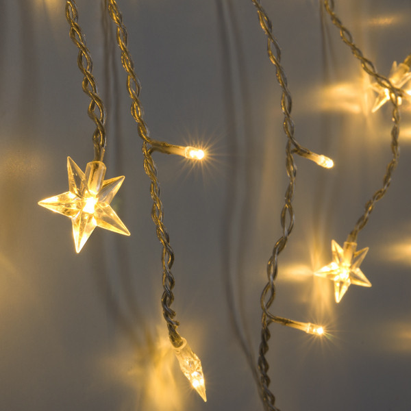 Светодиодная бахрома Eurosvet 100-002 теплый белый 1,8*0,5м IP20 Светодиодная бахрома Eurosvet 100-002 теплый белый 1,8*0,5м IP20