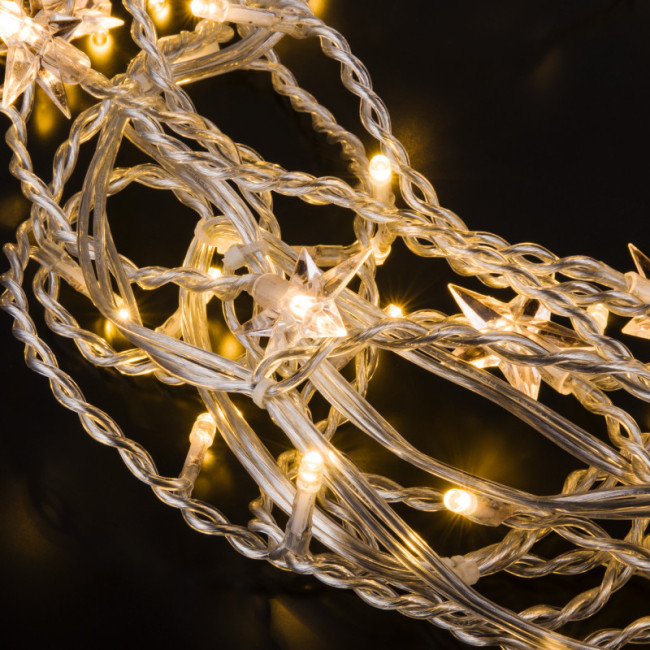 Светодиодная бахрома Eurosvet 100-002 теплый белый 1,8*0,5м IP20 Светодиодная бахрома Eurosvet 100-002 теплый белый 1,8*0,5м IP20