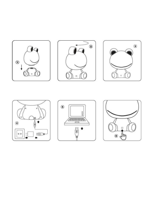 Настольная лампа Lucide Dodo Frog 71592/03/85