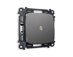 Комплект механизма 1-кл проходного выключателя с подсветкой Ambrella Volt Omega MO652030