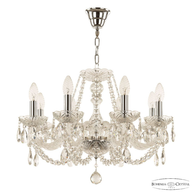 Подвесная люстра Bohemia Ivele Crystal 101/8/195 Ni Подвесная люстра Bohemia Ivele Crystal 101/8/195 Ni