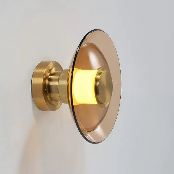 Настенный/Потолочный светильник 8665W/S gold/amber Настенный/Потолочный светильник 8665W/S gold/amber