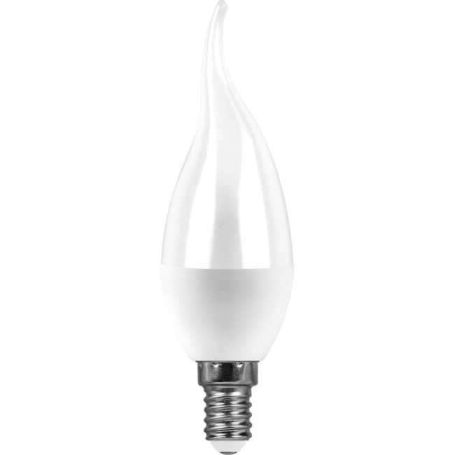 Лампа светодиодная Feron E14 11W 6400K свеча на ветру матовая SBC3711 55174