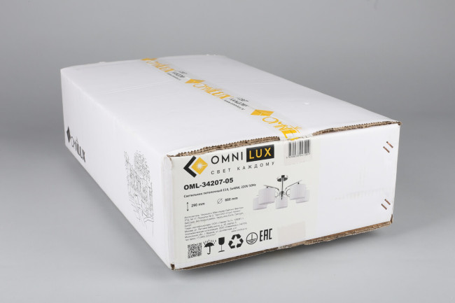 Потолочная люстра Omnilux Neviano OML-34207-05 Потолочная люстра Omnilux Neviano OML-34207-05