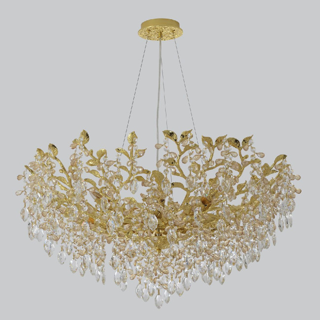 Подвесная люстра Crystal Lux EDEN SP10 GOLD Подвесная люстра Crystal Lux EDEN SP10 GOLD