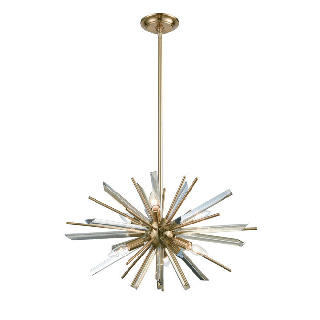 Люстра на штанге Delight Collection P68112-6AB antique brass Люстра на штанге Delight Collection P68112-6AB antique brass